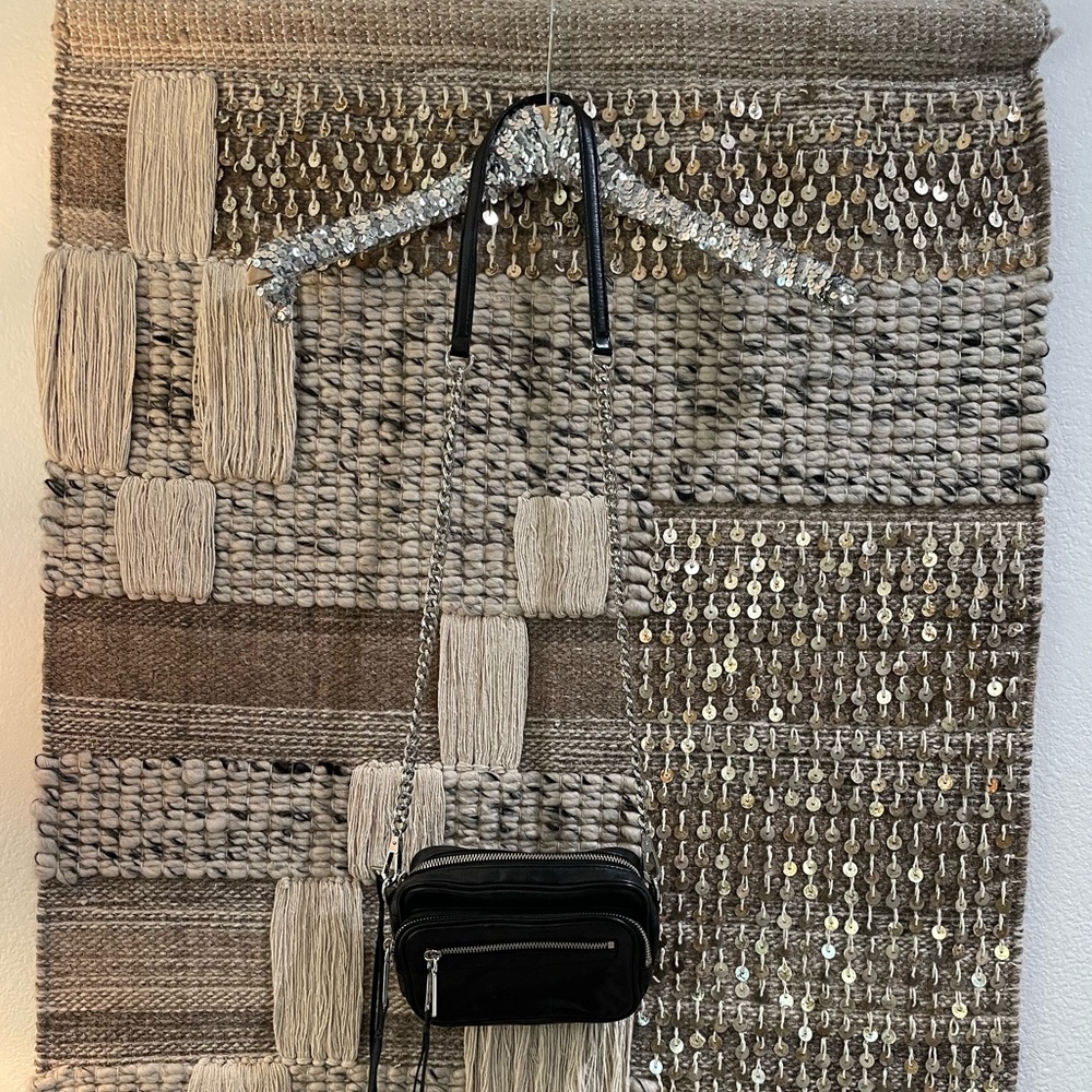 🖤 Rebecca Minkoff black leather crossbody bag